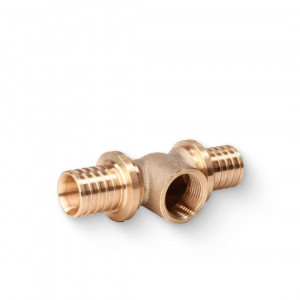 Тройник аксиальный Rehau RAUTITAN RX+ 25 х 3/4 х 25 с внутренней резьбой бронза 14562963001 Тройник аксиальный Rehau RAUTITAN RX+ 25 х 3/4 х 25 с внутренней резьбой бронза 14562963001
