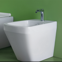 Биде приставное SIMAS Baden Baden 56х36 см белое F91/BB04bi