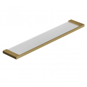 Полка стеклянная KLUDI VELA C 600 мм Brushed Gold 31973N0 Полка стеклянная KLUDI VELA C 600 мм Brushed Gold 31973N0