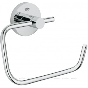 Держатель для туалетной бумаги без крышки GROHE Essentials хром 40689001 Держатель для туалетной бумаги без крышки GROHE Essentials хром 40689001