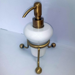 Дозатор для жидкого мыла настольный керамический Texton Old Brass OP 729.92 Дозатор для жидкого мыла настольный керамический Texton Old Brass OP 729.92