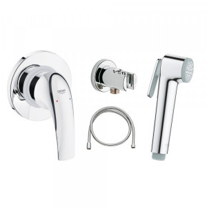 Готовый комплект для гигиенического душа GROHE BauCurve со встраиваемым смесителем хром 129185 Готовый комплект для гигиенического душа GROHE BauCurve со встраиваемым смесителем хром 129185