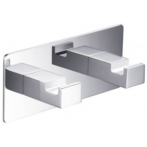 Крючок двойной Timo Selene 120x50 мм хром 10014/00 Крючок двойной Timo Selene 120x50 мм хром 10014/00
