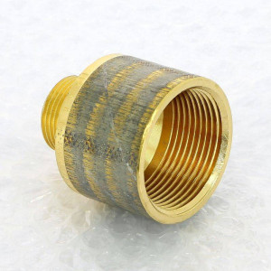 Переходник круглый Viega 3/4 x 1 1/4 дюйма НВ бронза 441357 Переходник круглый Viega 3/4 x 1 1/4 дюйма НВ бронза 441357