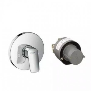 Смеситель для душа hansgrohe Logis однорычажный скрытого монтажа хром 71666000 Смеситель для душа hansgrohe Logis однорычажный скрытого монтажа хром 71666000