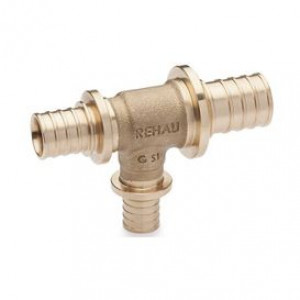 Тройник REHAU RAUTITAN RX+ 25-16-20 бронза 14570833001 Тройник REHAU RAUTITAN RX+ 25-16-20 бронза 14570833001