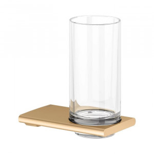 Стакан Keuco Edition 400 подвесной хрустальный brushed brass 11550259000 Стакан Keuco Edition 400 подвесной хрустальный brushed brass 11550259000