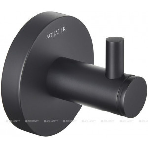 Крючок Aquanet Европа матовый черный AQ4101MB