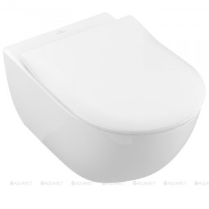 Унитаз подвесной Villeroy & Boch Subway 2.0 370x560 мм CeramicPlus без сиденья 5614R0R1 Унитаз подвесной Villeroy & Boch Subway 2.0 370x560 мм CeramicPlus без сиденья 5614R0R1