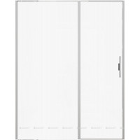 Душевая дверь Allen Brau Priority 1600 мм стекло Optiwhite брашированный алюминий 3.31038.BA