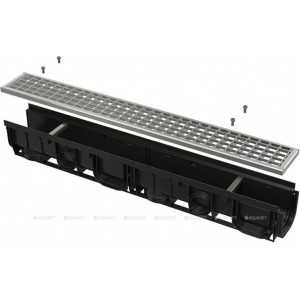 Дренажный канал AlcaPlast AVZ102-R103 100 мм с оцинкованной решеткой B125 AVZ102-R103 Дренажный канал AlcaPlast AVZ102-R103 100 мм с оцинкованной решеткой B125 AVZ102-R103