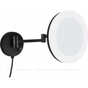 Зеркало косметическое Aquanet 1806DMB подвесное с LED 20 см черный матовый 1806DMB Зеркало косметическое Aquanet 1806DMB подвесное с LED 20 см черный матовый 1806DMB
