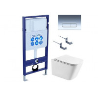 Инсталляция с унитазом AQUATEK ЛИБРА N 4в1 (рама INSP-0000001, крепеж KKI-0000002, клавиша PNS-0000007, унитаз AQ0530N-00) PNS-07