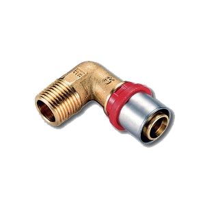 Уголок пресс с наружной резьбой Tiemme 20x2.0-3/4 1650044 Уголок пресс с наружной резьбой Tiemme 20x2.0-3/4 1650044