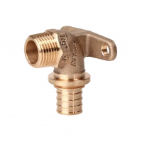 Угольник настенный REHAU RAUTITAN RX+ 16-R 1/2 НР бронза 14563643001