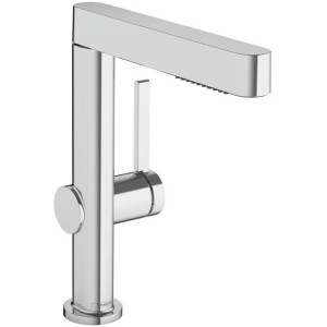 Смеситель для раковины hansgrohe Finoris 230 однорычажный с вытяжным душем 2jet и клапаном Push-Open хром 76063000 Смеситель для раковины hansgrohe Finoris 230 однорычажный с вытяжным душем 2jet и клапаном Push-Open хром 76063000