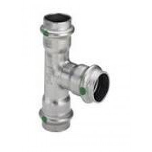 Тройник Viega Sanpress Inox 28x18x28 мм нержавеющая сталь 435967