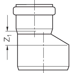 Переходник REHAU RAUPIANO 75/50 мм полипропилен 11213841002 Переходник REHAU RAUPIANO 75/50 мм полипропилен 11213841002