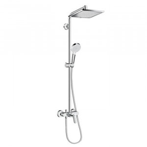 Душевая система Hansgrohe Crometta E 240 1jet Showerpipe с однорычажным смесителем хром 27284000 Душевая система Hansgrohe Crometta E 240 1jet Showerpipe с однорычажным смесителем хром 27284000
