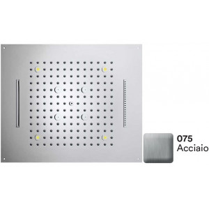 Верхний душ с подсветкой Bossini Dream/4 RGB Lights 570x470 мм 4 режима Матовая сталь H38908.075 Верхний душ с подсветкой Bossini Dream/4 RGB Lights 570x470 мм 4 режима Матовая сталь H38908.075