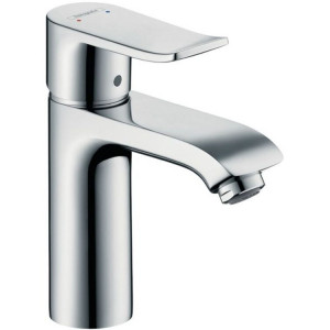 Смеситель для раковины Hansgrohe Metris 110 однорычажный со сливным гарнитуром хром 31080000 Смеситель для раковины Hansgrohe Metris 110 однорычажный со сливным гарнитуром хром 31080000
