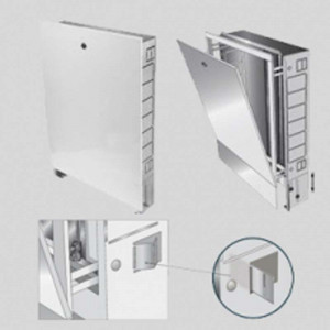Шкаф коллекторный встраиваемый Uni-Fitt 494х670-760х125-195 мм 482G1000