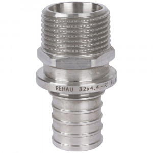 Переходник REHAU RAUTITAN SX 25-R 3/4 НР нержавеющая сталь 1379047 Переходник REHAU RAUTITAN SX 25-R 3/4 НР нержавеющая сталь 1379047
