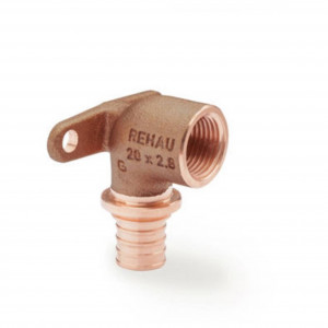 Угольник настенный REHAU Rautitan RX+ 25-Rp 3/4 короткий бронза 14563611001 Угольник настенный REHAU Rautitan RX+ 25-Rp 3/4 короткий бронза 14563611001