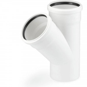 Тройник REHAU RAUPIANO Plus 50/40/45° 1123124 Тройник REHAU RAUPIANO Plus 50/40/45° 1123124