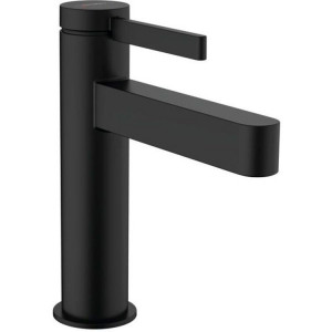 Смеситель для раковины hansgrohe Finoris 110 однорычажный с клапаном Push-Open матовый черный 76023670 Смеситель для раковины hansgrohe Finoris 110 однорычажный с клапаном Push-Open матовый черный 76023670