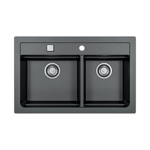 Мойка кухонная Alveus Atrox 50 Granital Carbon G91 с сифоном 1132002 Мойка кухонная Alveus Atrox 50 Granital Carbon G91 с сифоном 1132002