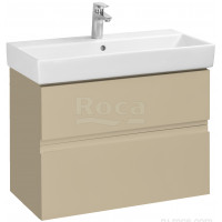 Тумба под раковину Roca Oleta подвесная 2 ящика 760x548x374 мм капучино матовый A857640515