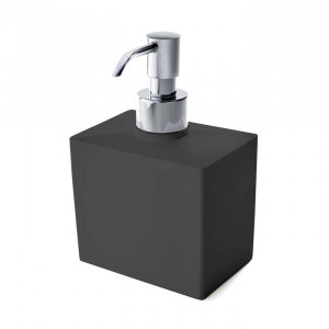 Дозатор для жидкого мыла настольный 3SC Mood Black Solid Surface черный матовый/хром MN01DASL Дозатор для жидкого мыла настольный 3SC Mood Black Solid Surface черный матовый/хром MN01DASL