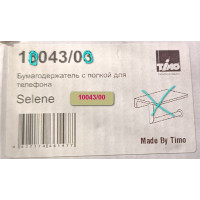 Бумагодержатель с полкой для телефона Timo Selene хром 10043/00