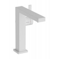Смеситель для раковины Hansgrohe Tecturis E 150 Fine CoolStart с клапаном push-open матовый белый 73040700