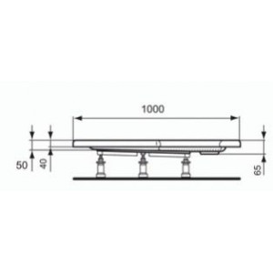Опора для поддона Ideal Standard Hot S Plus 90 см полистироловая K856167