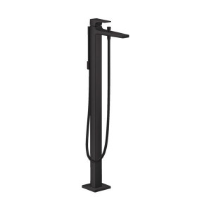 Комплект смесителя для ванны Hansgrohe Metropol напольный матовый черный 32532670/10452180 Комплект смесителя для ванны Hansgrohe Metropol напольный матовый черный 32532670/10452180
