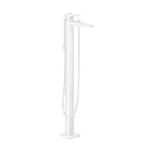 Комплект смесителя для ванны Hansgrohe Metropol напольный матовый белый 32532700/10452180 Комплект смесителя для ванны Hansgrohe Metropol напольный матовый белый 32532700/10452180