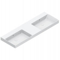 Раковина Catalano Zero 150x50 см двойная без отверстия белый глянцевый 0121520001