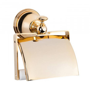 Держатель для туалетной бумаги с крышкой Tiffany World Harmony 219 подвесной золото TWHA219oro Держатель для туалетной бумаги с крышкой Tiffany World Harmony 219 подвесной золото TWHA219oro