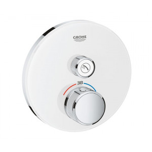 Термостат встраиваемый Grohe Grohtherm SmartControl для 1 потребителя внешняя часть белая луна 29150LS0 Термостат встраиваемый Grohe Grohtherm SmartControl для 1 потребителя внешняя часть белая луна 29150LS0