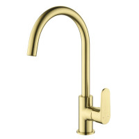 Смеситель для кухни Aquanet Oberon шлифованное золото AQ1282BG