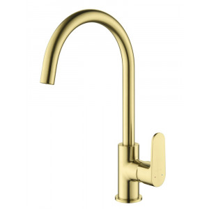 Смеситель для кухни Aquanet Oberon шлифованное золото AQ1282BG Смеситель для кухни Aquanet Oberon шлифованное золото AQ1282BG