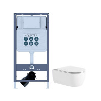 Инсталляция с унитазом AQUATEK Европа рама INSP-0000001 унитаз AQ1106L-00 New-INSP01