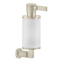Дозатор для жидкого мыла подвесной Gessi Inciso белый/Brushed Brass PVD 58513#727