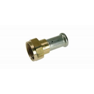 Муфта-пресс Henco 20x3/4 с накидной гайкой и плоским уплотнением 26P-20Z05 Муфта-пресс Henco 20x3/4 с накидной гайкой и плоским уплотнением 26P-20Z05