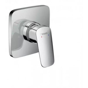 Смеситель для душа hansgrohe Logis однорычажный скрытого монтажа розетка SoftCube хром 71604000 Смеситель для душа hansgrohe Logis однорычажный скрытого монтажа розетка SoftCube хром 71604000