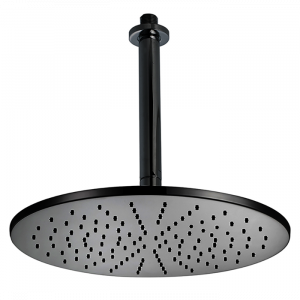 Верхний душ CISAL Shower D 300 мм с потолочным держателем 180 мм черный DS01370040 Верхний душ CISAL Shower D 300 мм с потолочным держателем 180 мм черный DS01370040