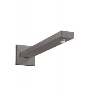 Держатель верхнего душа Hansgrohe Square 389 мм шлифованный черный хром 27694340 Держатель верхнего душа Hansgrohe Square 389 мм шлифованный черный хром 27694340