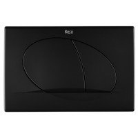 Панель смыва Roca Active 42B 2 режима 255х170х18 мм черный матовый 8901140B6